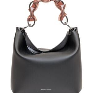🌿 Danse Lente  Ela Bis Structured Satchel/ Tote / Top Handle Bag in Black